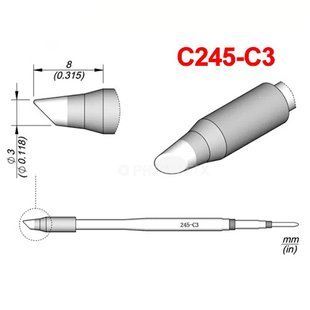Паяльне жало Phonefix C245-C3 зі скошеною робочою частиною 3 мм с245-с3 фото