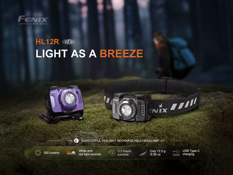 Fenix HL12R V2.0 - Налобний ліхтар fen-hl12r-v2.0-fi фото