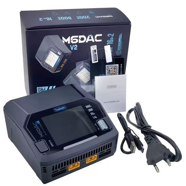 ToolkitRC M6DAC V2  - універсальна зарядна станція з двома каналами tk-m6-v2 фото