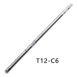 Жало T12-C6 для паяльника &mdash; змінний наконечник зі скошеним зрізом t12-c6 фото