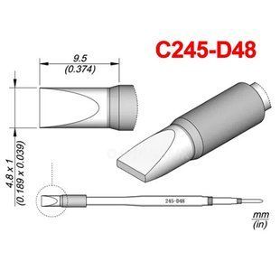 Змінне паяльне жало Phonefix C245-D48 із плоскою робочою частиною 4,8 мм c245-d48 фото