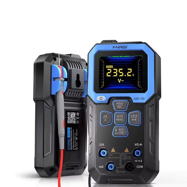 FNIRSI DMT-99 Smart &mdash; інтелектуальний True RMS мультиметр на 100000 відліків з автодіапазоном, вимірюванням AC/DC напруги, струму та температури fn-dmt-99 фото