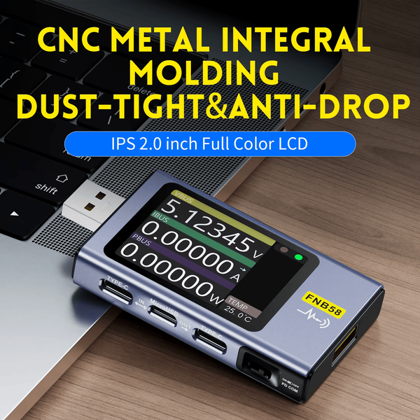 FNIRSI FNB58 &mdash; многофункциональный  USB-тестер напряжения и силы тока fn-b58 фото