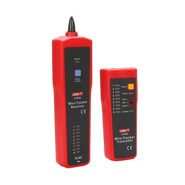 UNI-T UT682 Тестер и трассировщик сетевых проводов RJ11 RJ45, ручной инструмент ut-682 фото