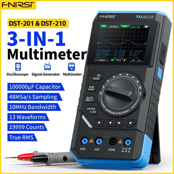 FNIRSI DST-210 &mdash; комбінований прилад мультиметр-осцилограф із вбудованим генератором сигналів fn-dst210 фото