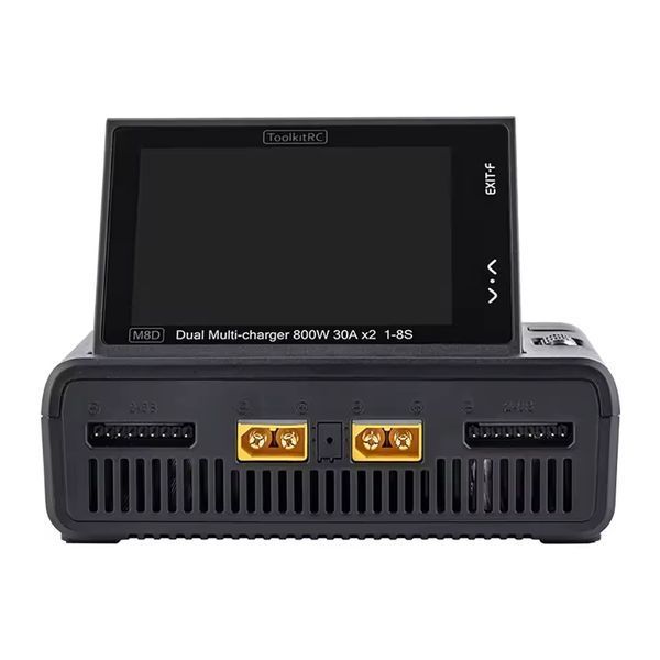 Потужна зарядна станція ToolkitRC M8D 1600W з двома каналами для RC та FPV батарей 1&ndash;8S tk-m8-d фото