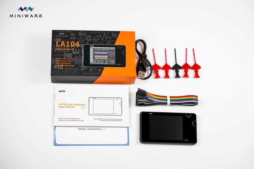 LA104 Mini DSO Digital Logic Analyzer 2.8" &mdash; портативный 4-канальный логический анализатор la-104 фото