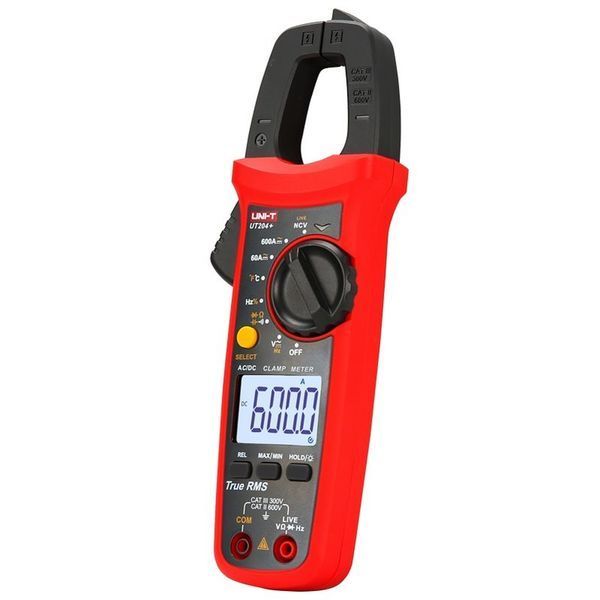 UNI-T UT204+ &mdash; токовые клещи True RMS для AC/DC тока до 600 А ut-204p фото
