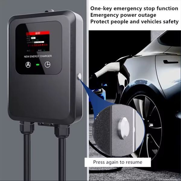 Зарядна станція EV Wallbox 7 кВт 32A Type-2 для електромобілів ng-type2 фото
