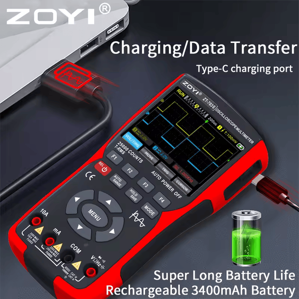 ZOYI ZT-703S &mdash; осциллограф-мультиметр -генератор сигналов 3 в 1 zt-703s фото