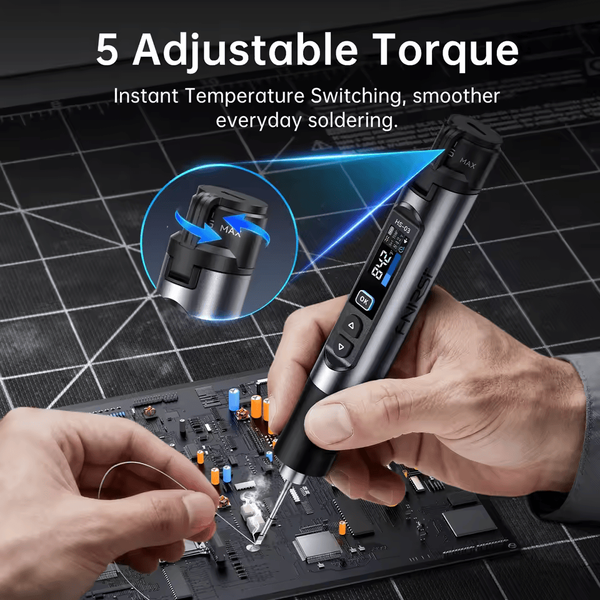 FNIRSI HS-03 &mdash; портативний паяльник з акумулятором, живленням USB-C та змінною батареєю hs-03 фото