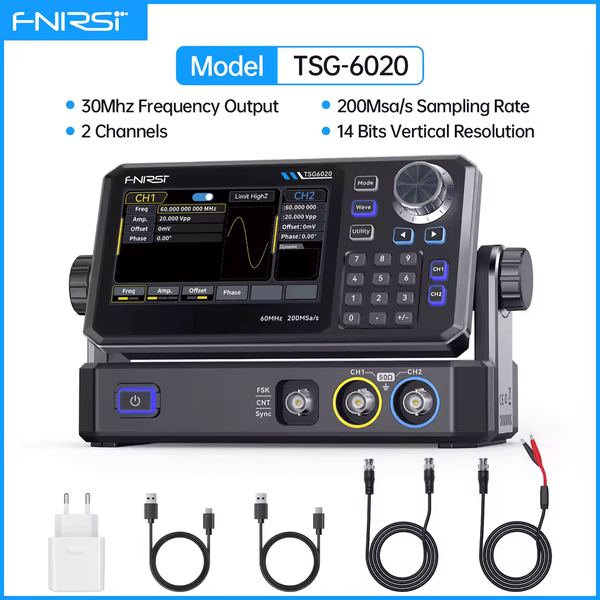 FNIRSI TSG6020 &mdash; функциональный генератор сигналов для настройки и тестирования электроники fn-tsg6020 фото